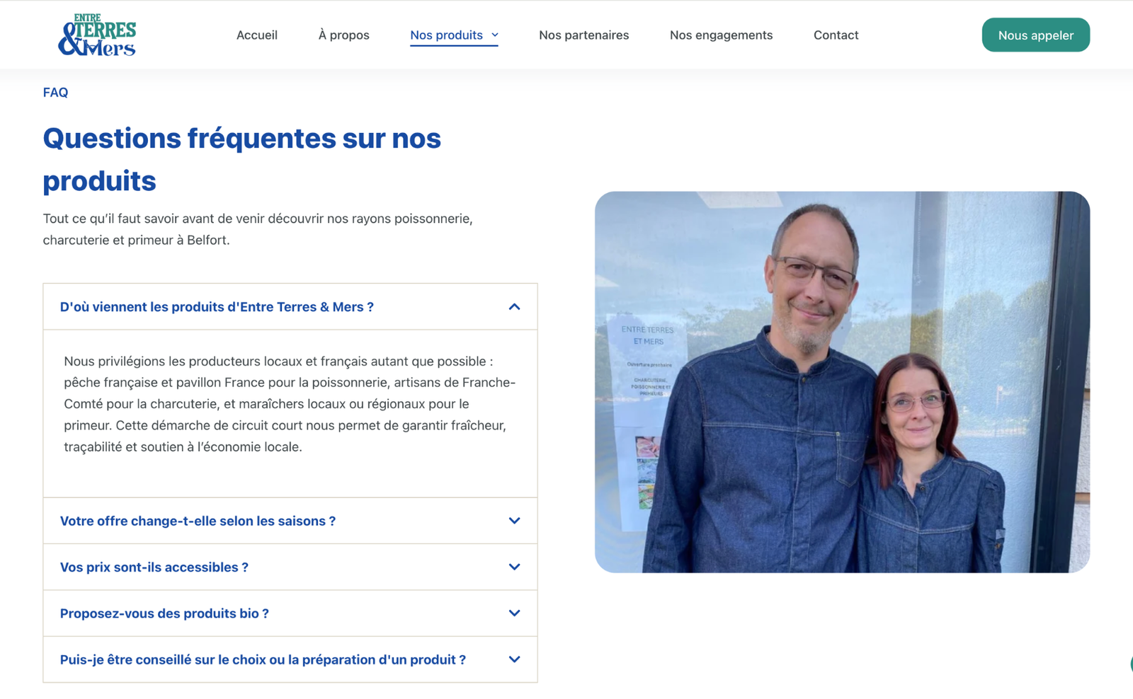 realisation sarah leval agence sl digital studio creation refonte de site internet entre terres et mers 04